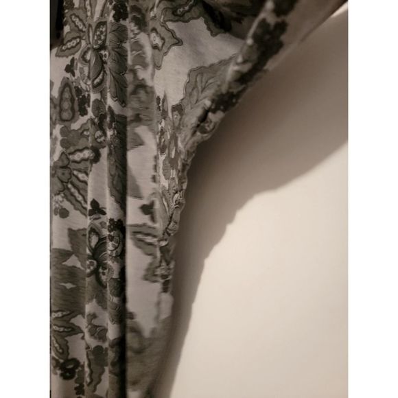 Bryn Walker Alanna French Terry Floral Print Cocoon Tunic Dress Dove Medium NWT - Picture 6 of 8